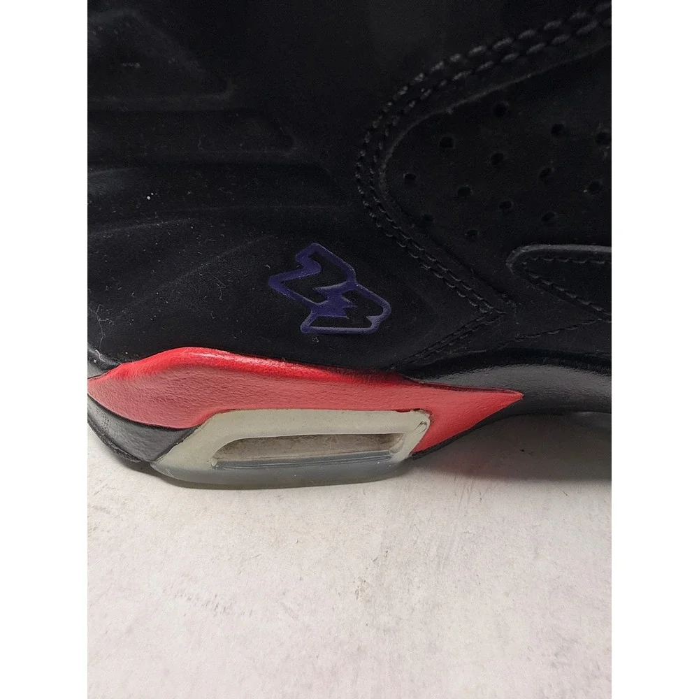Nike‎ Jordan MVP Raptors GS Black Red Purple Basketball Shoes Kids 5.5Y